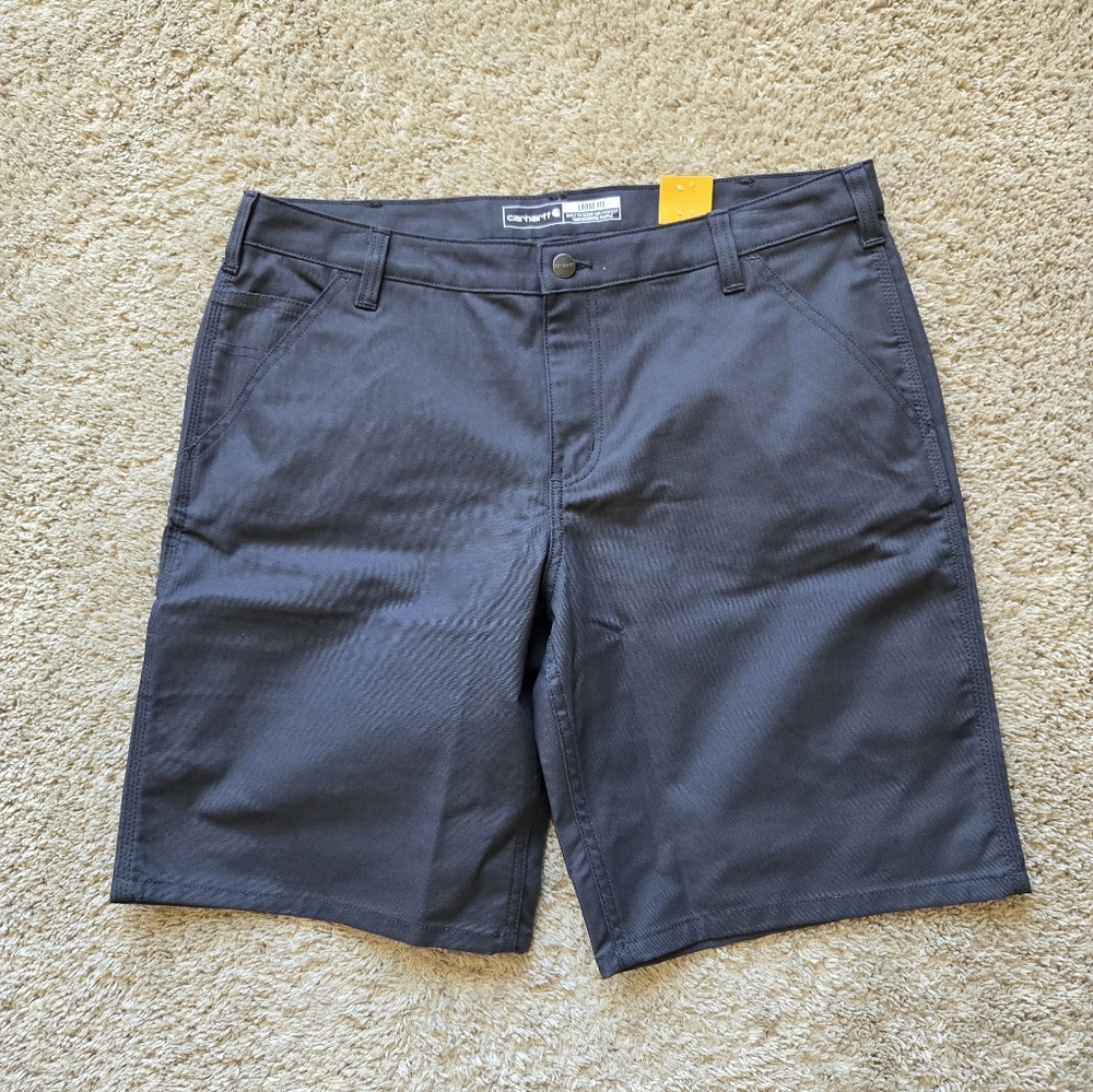 Carhartt Canvas Work Shorts Womens 16 Gray 10" Inseam